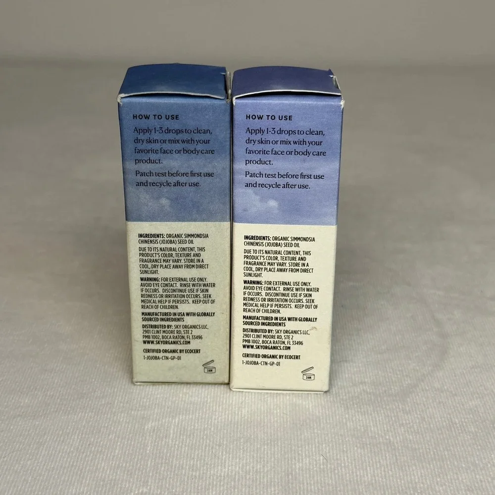 2X Sky Organics Organic Jojoba Oil 1 fl oz Balancing Oil‎ Hydration